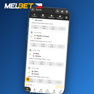 Melbet Casino aplikace nabízí přes 8 000 slotů a živé kasino přímo v mobilu