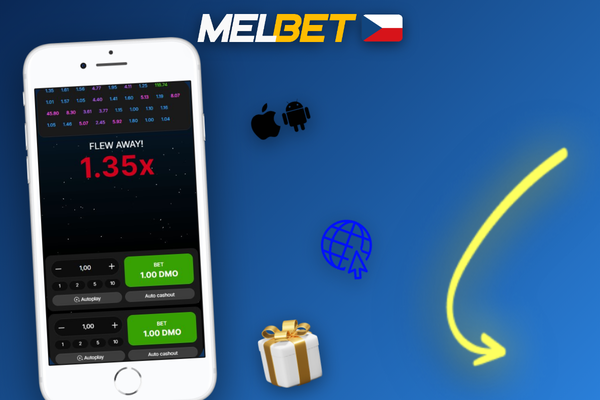 Rozhraní crash hry Aviator od Spribe v Melbet Casino s multiplikátorem 2,47x