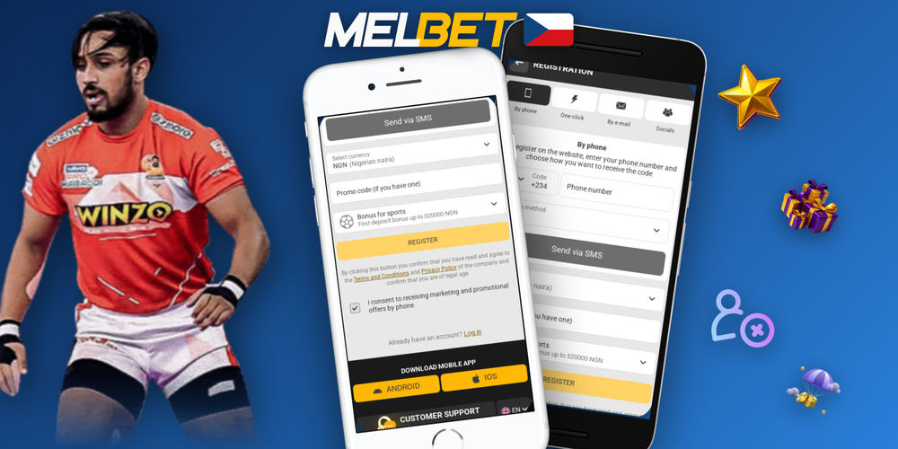 Čtyři metody registrace v Melbet Casino – kliknutí, e-mail, telefon nebo sociální sítě